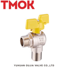 High quality External thread butterfly handle Brass gas valve